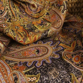 Коприна ETRO жълти шарки